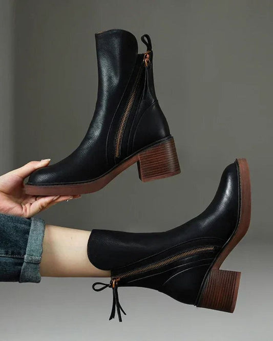Diana | Botas con Tacón Cuadrado
