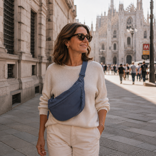 Bolso de Hombro Elegante de Nylon