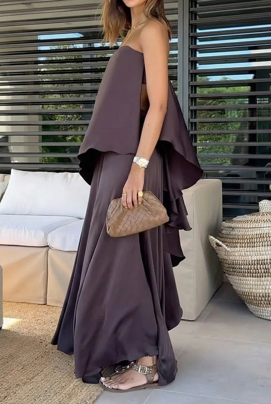 Alba | Conjunto con falda de volantes