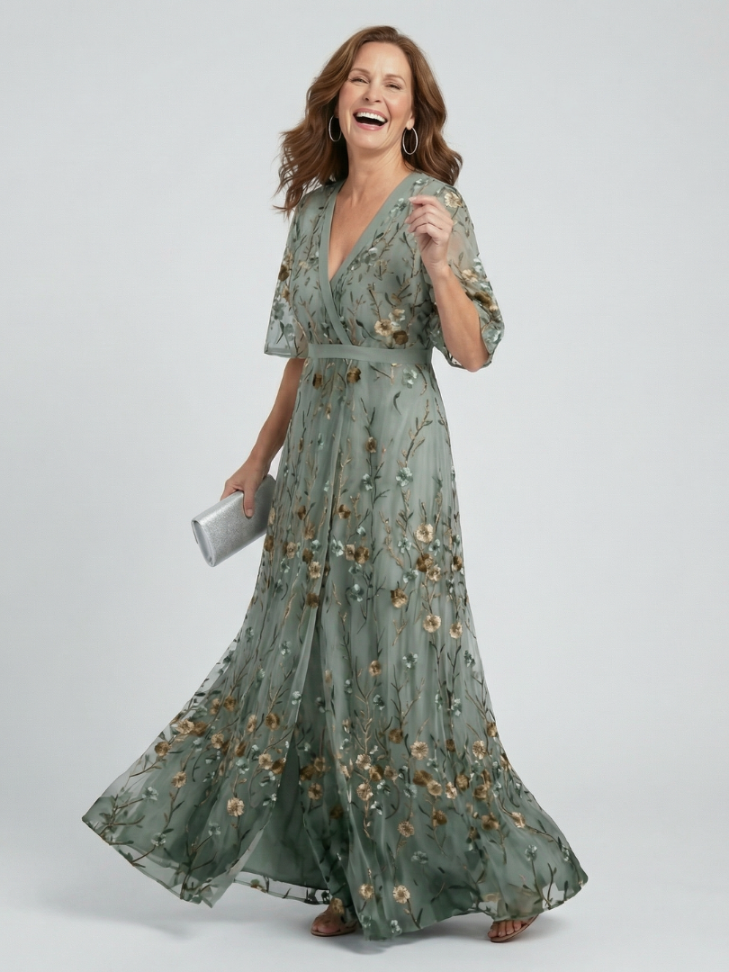 Selora | Vestido Maxi Fluido con Cuello Halter