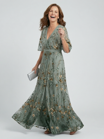 Selora | Vestido Maxi Fluido con Cuello Halter