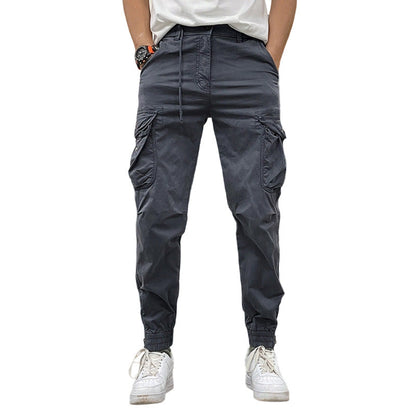Pantalones Cargo Marino Multibolsillo