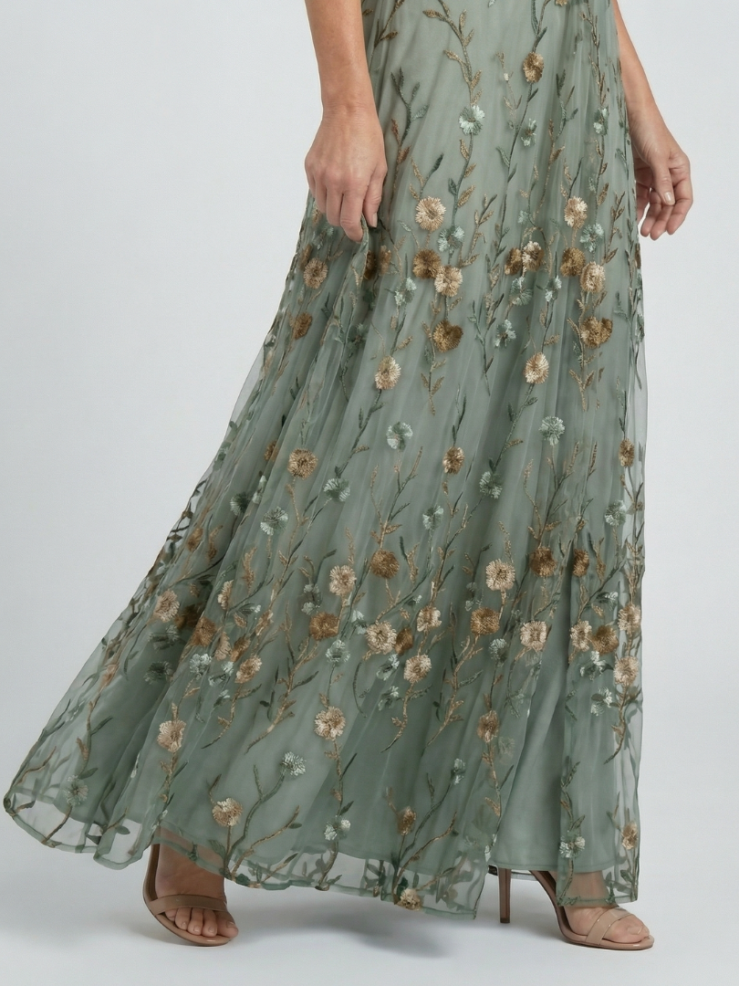 Selora | Vestido Maxi Fluido con Cuello Halter
