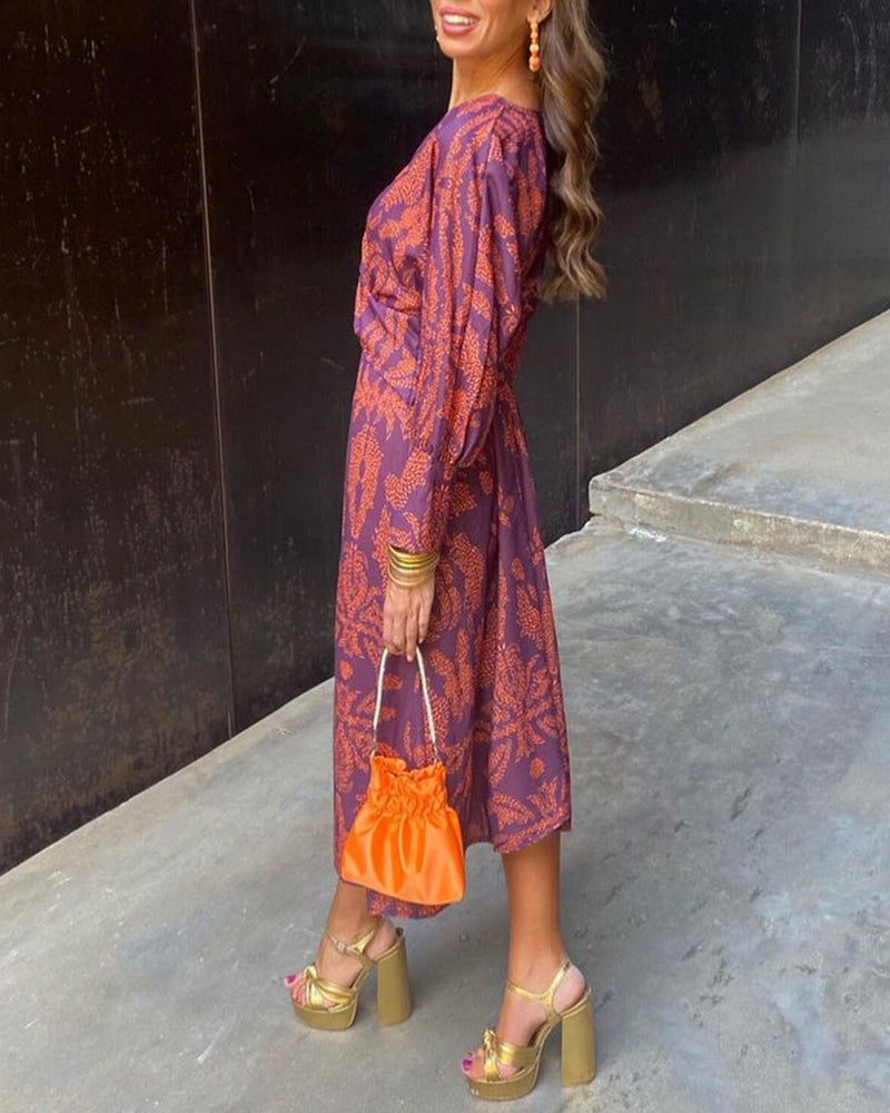 Isadora™ | Vestido Midi Estampado