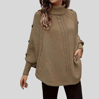 Hope | Jersey de Punto Trenzado con Cuello Alto