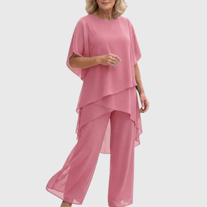 Elara | Conjunto Palazzo Fluido para Comodidad y Estilo Elegantes