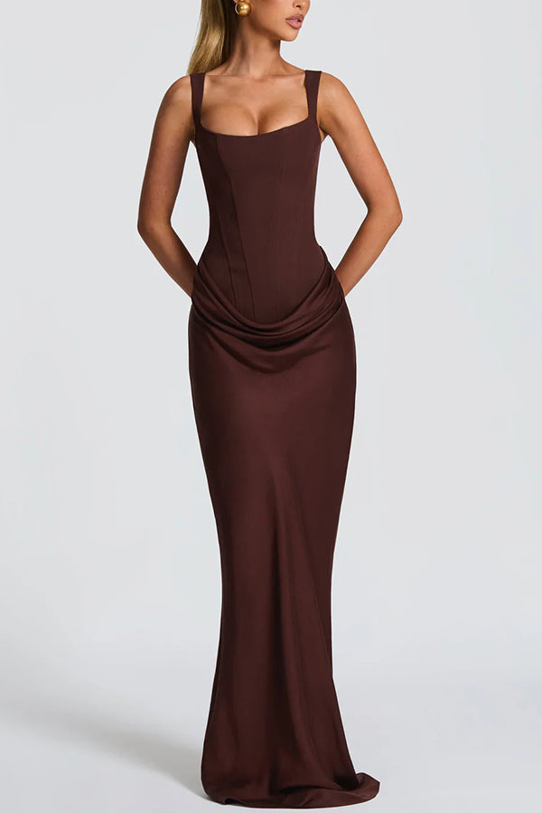Éléonore | Maxivestido con Escote Cuadrado