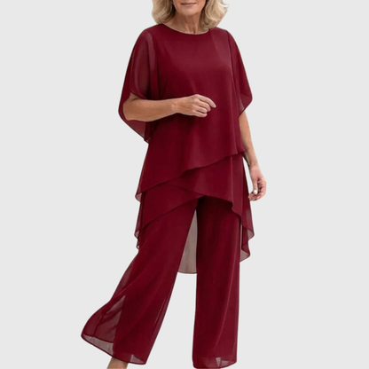 Elara | Conjunto Palazzo Fluido para Comodidad y Estilo Elegantes
