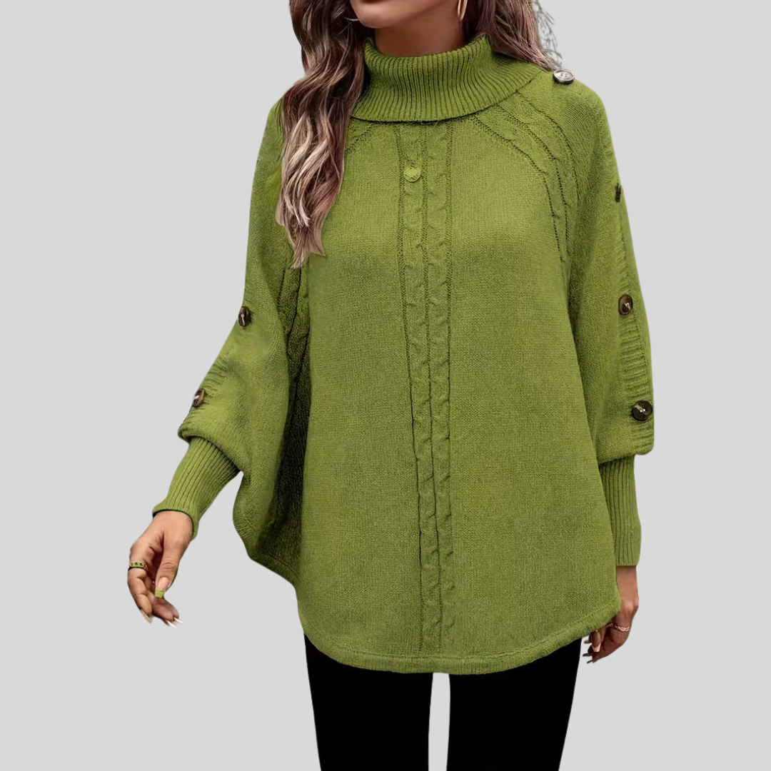 Hope | Jersey de Punto Trenzado con Cuello Alto