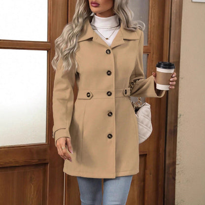GABARDINA CLÁSICA ELEGANTE ATEMPORAL PARA MUJER