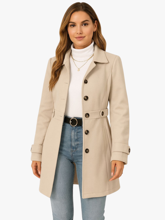GABARDINA CLÁSICA ELEGANTE ATEMPORAL PARA MUJER