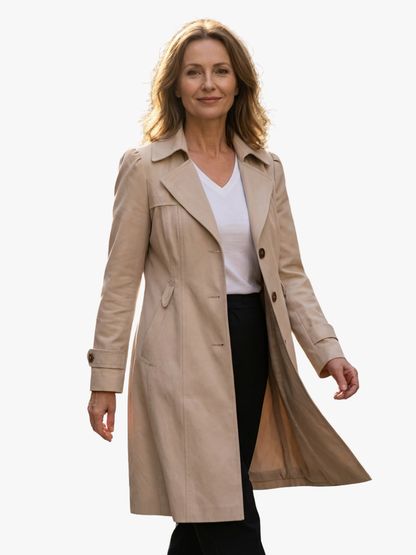 ABRIGO LARGO ELEGANTE PARA MUJER