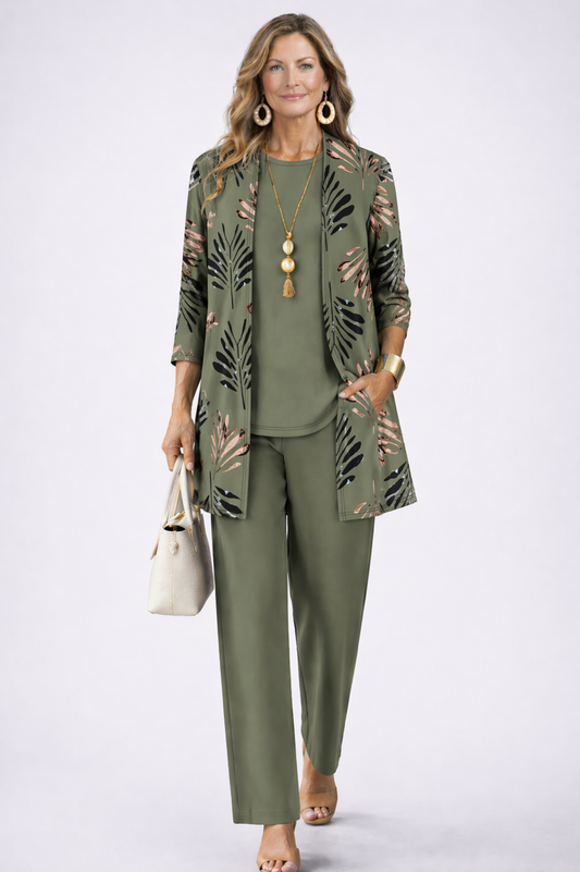 Inés | Conjunto de Tres Piezas Elegancia Clásica