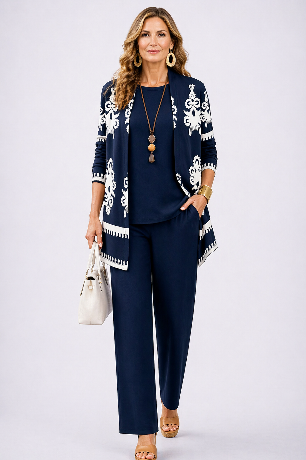 Marina | Conjunto de Tres Piezas Elegancia Clásica