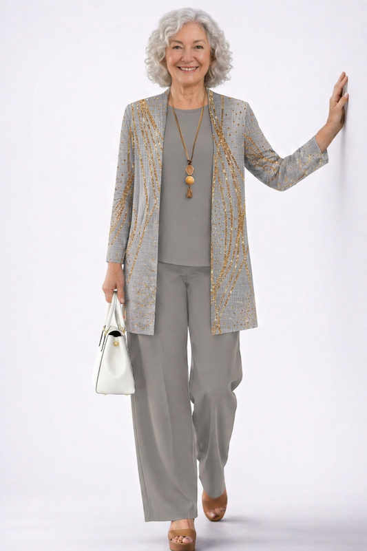 Teresa | Conjunto de Tres Piezas Elegancia Clásica