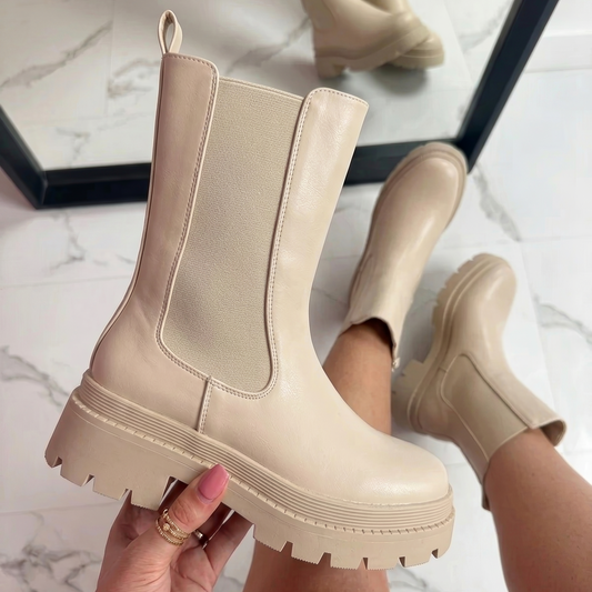 Botas Chelsea de Media Caña con Suela Gruesa
