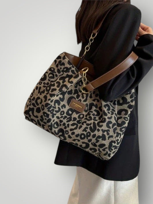 Leonara | Bolso bandolera con estampado de leopardo