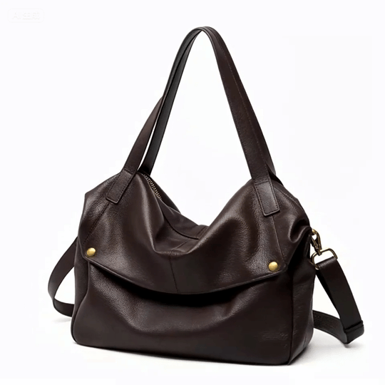 Adriana | Bolso minimalista de piel auténtica suave y retro para diario