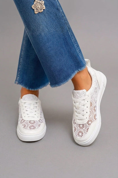 Dentelle | Zapatillas de Encaje Floral