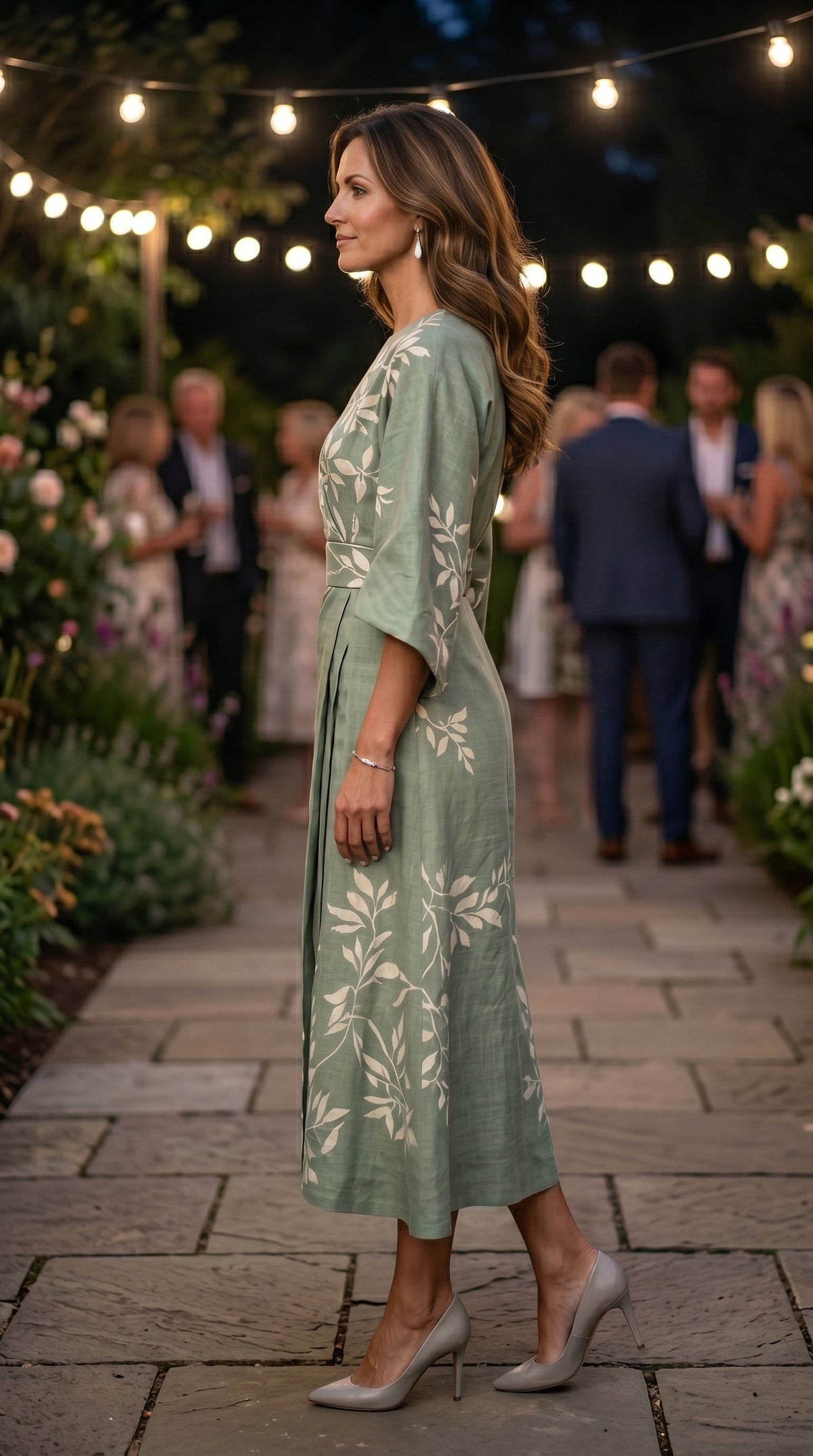 EDEN™ - VESTIDO FLORAL DE CINTURA ALTA
