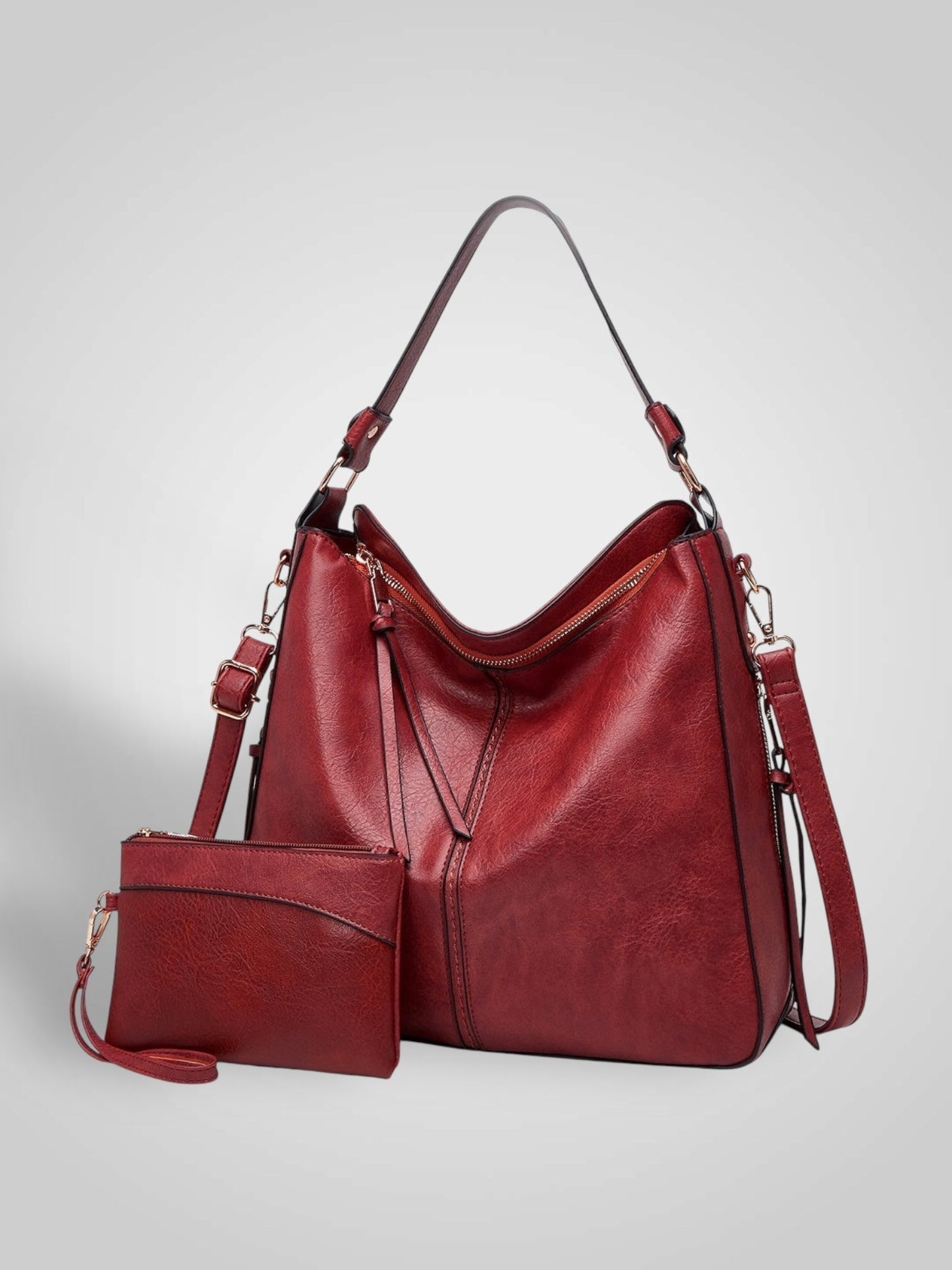 Sofía | Bolso hobo de lujo de piel antirrobo