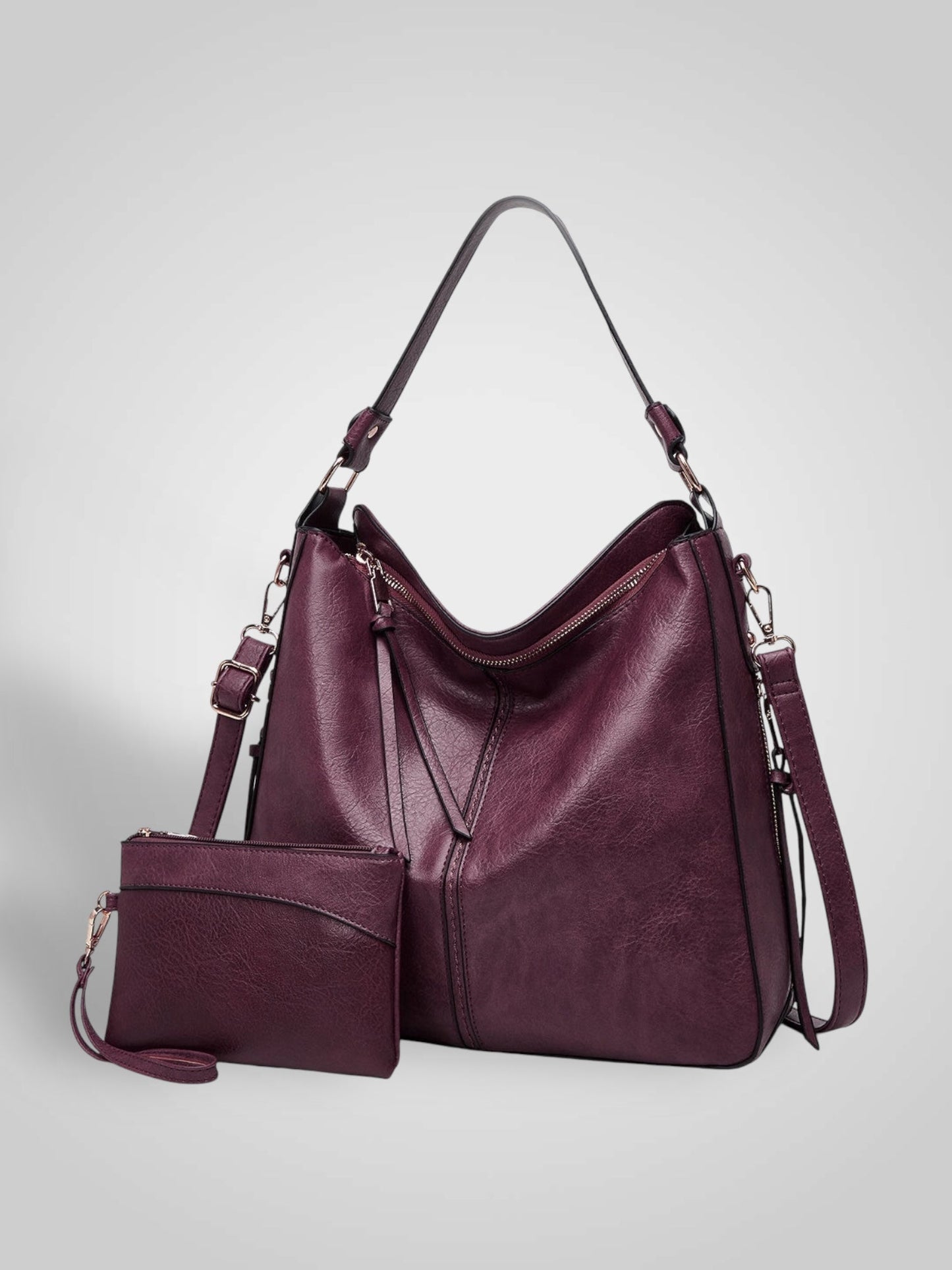 Sofía | Bolso hobo de lujo de piel antirrobo
