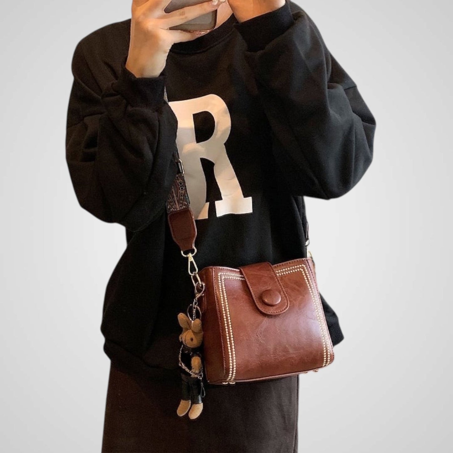 Olmo | Bolso retro con bandolera ancha ajustable