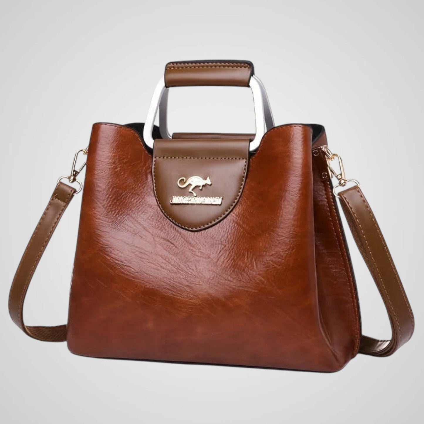 Ana | Elegante bolso de piel bicolor