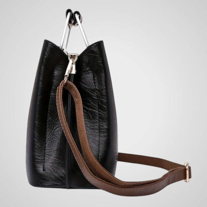 Ana | Elegante bolso de piel bicolor