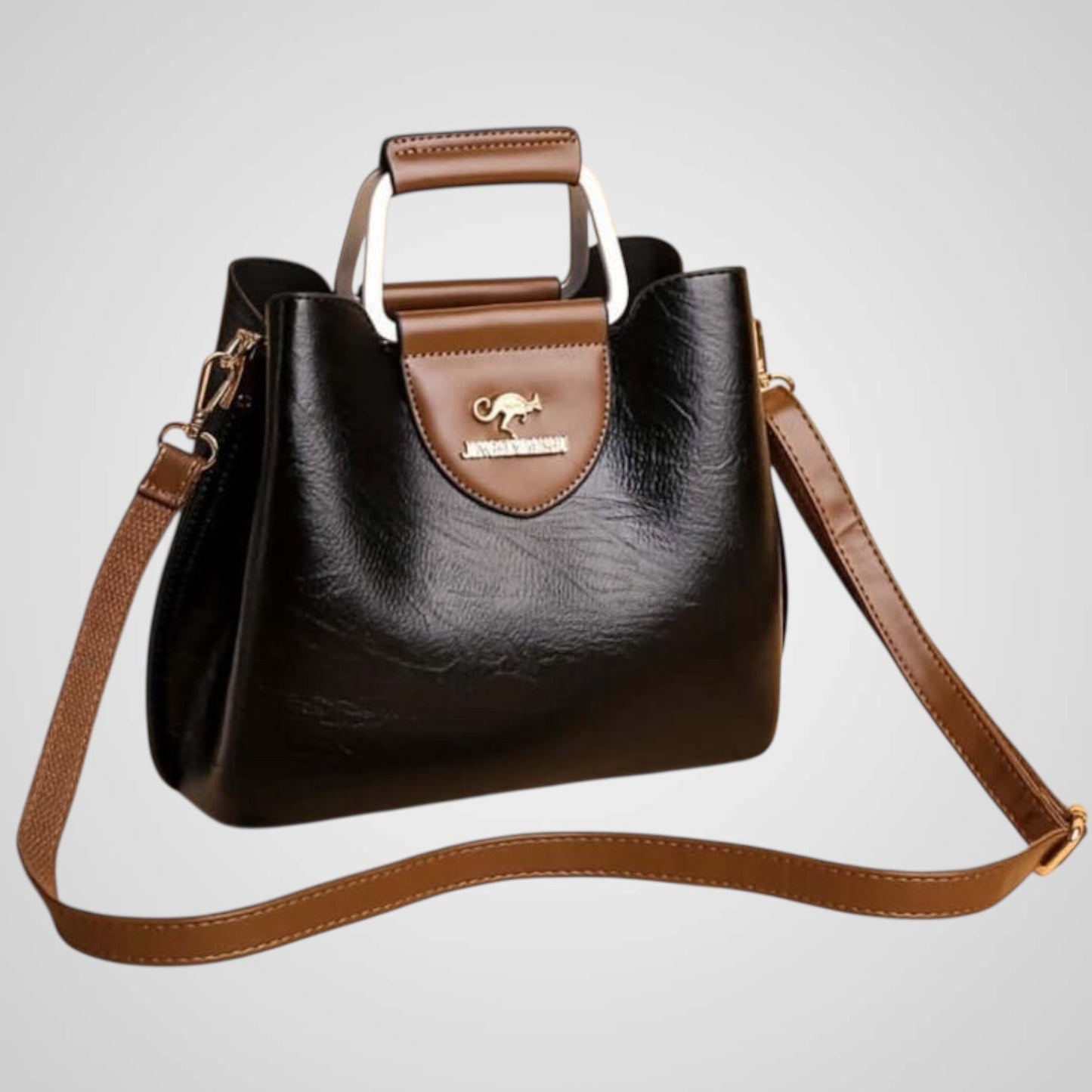 Ana | Elegante bolso de piel bicolor