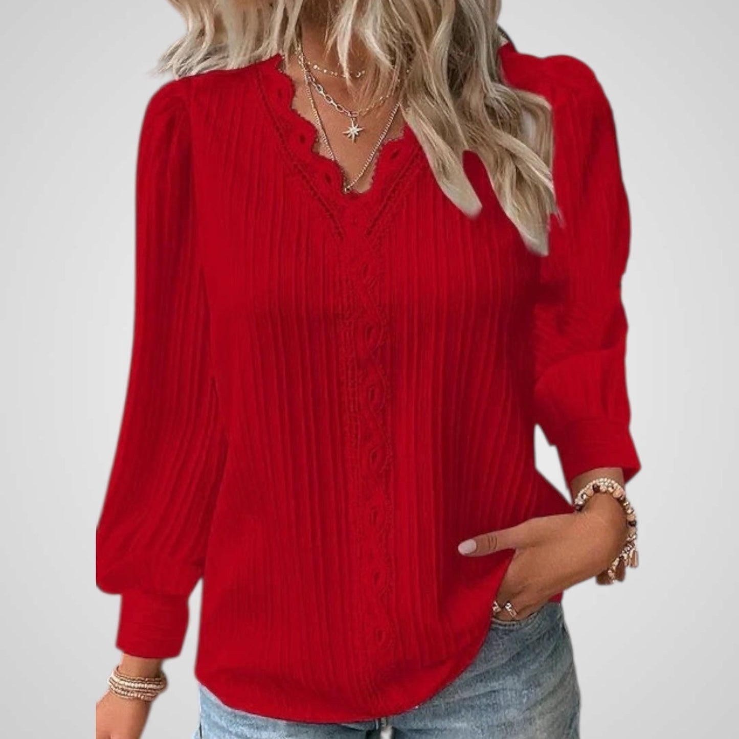 Alison | Blusa con Pliegues Cómodos