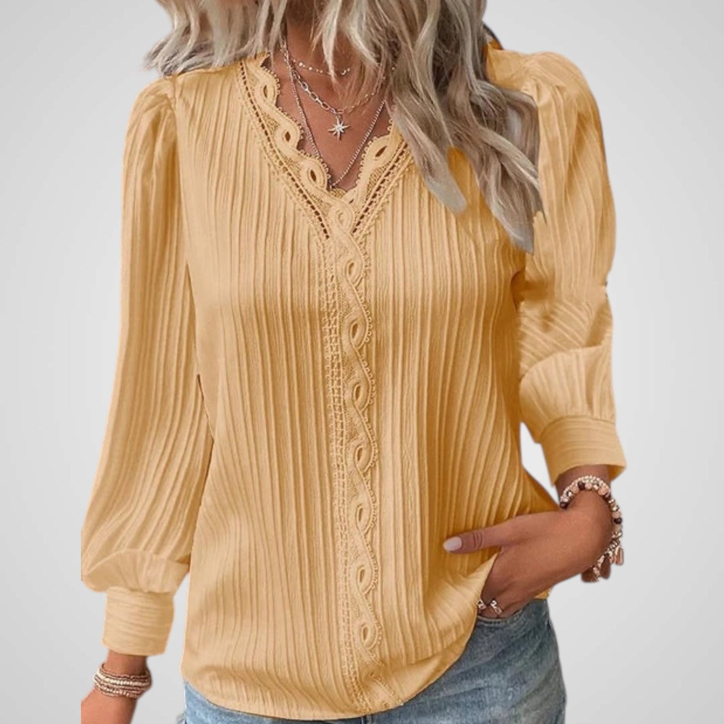 Alison | Blusa con Pliegues Cómodos