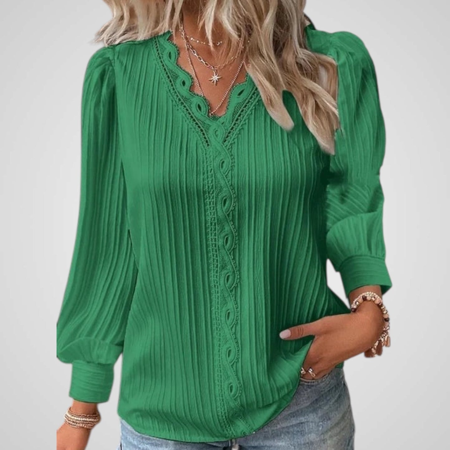 Alison | Blusa con Pliegues Cómodos