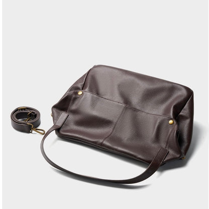 Adriana | Bolso minimalista de piel auténtica suave y retro para diario