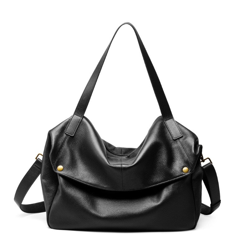 Adriana | Bolso minimalista de piel auténtica suave y retro para diario