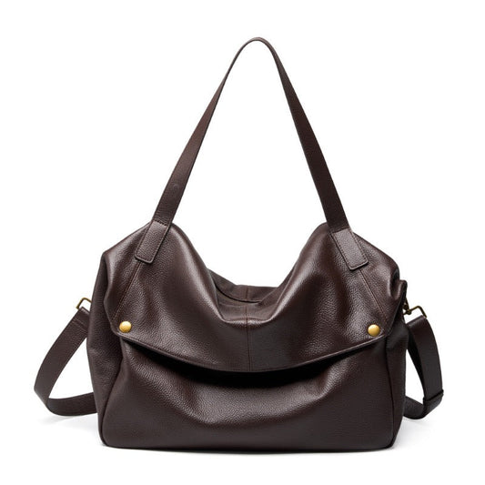 Adriana | Bolso minimalista de piel auténtica suave y retro para diario