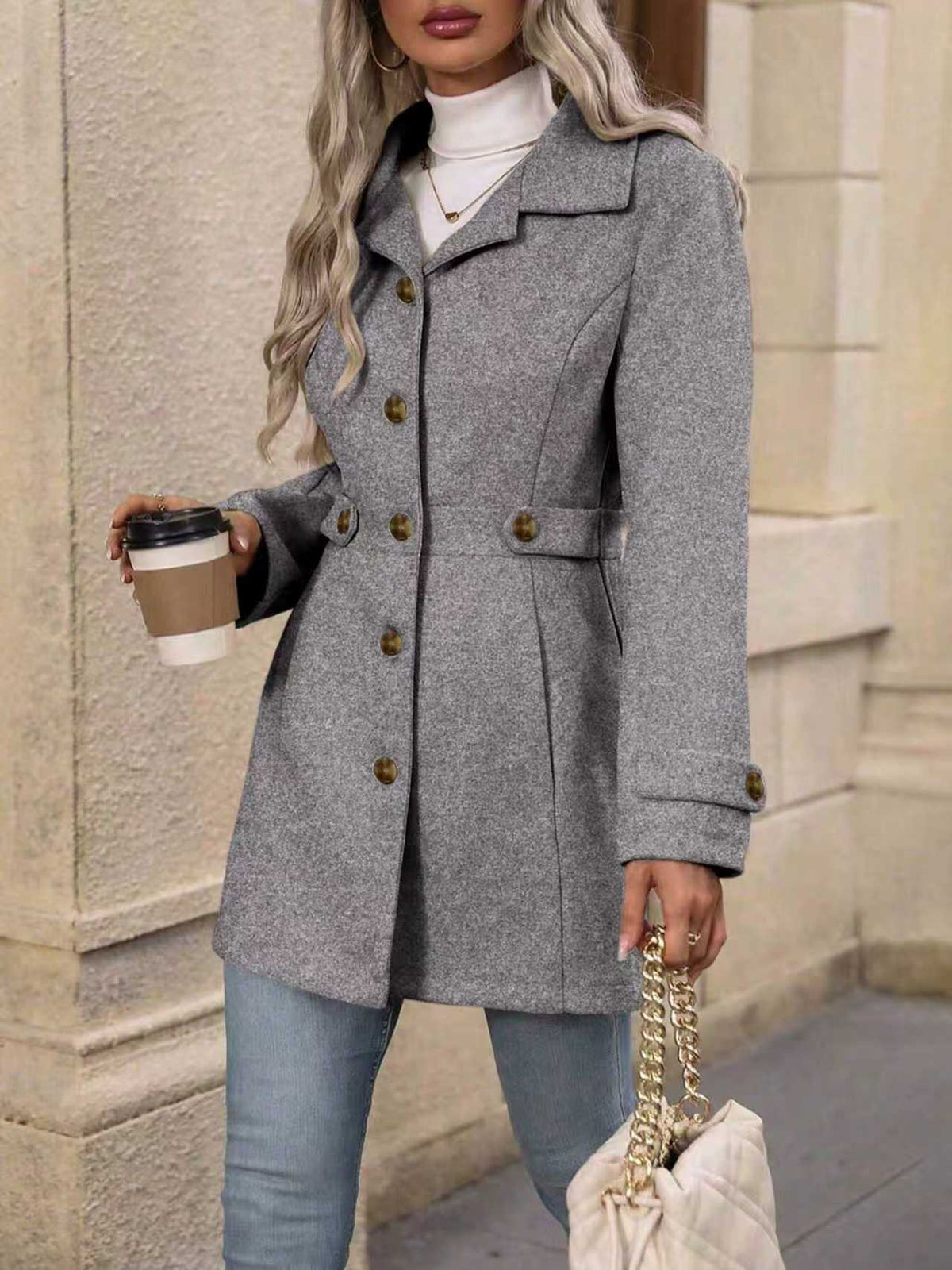 GABARDINA CLÁSICA ELEGANTE ATEMPORAL PARA MUJER