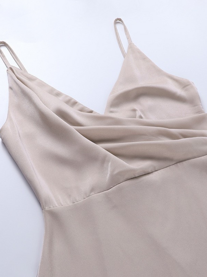 Ana| Vestido de Seda Satinada