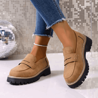 Elsa | Mocasines con Plataforma Estilo College