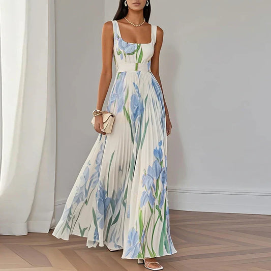 Oriah | Vestido Maxi Línea A Floral