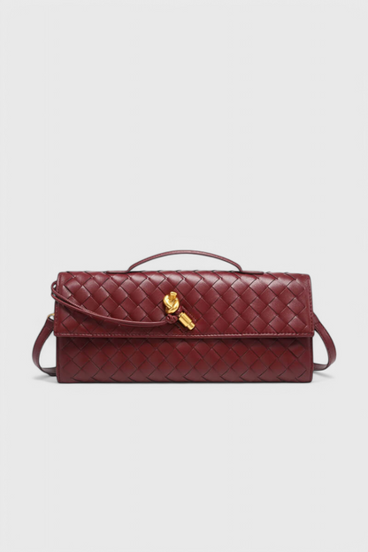 Melanie | Cartera de mano con lazo dorado
