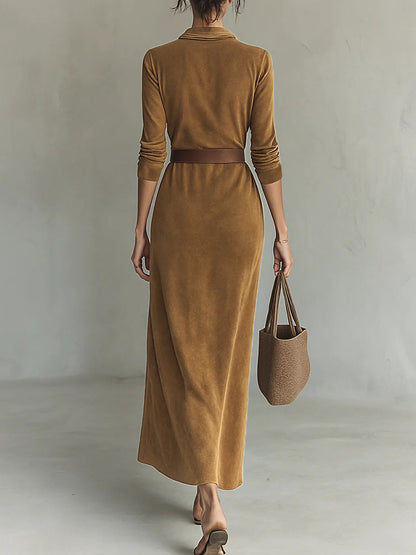 Greta | Vestido Maxi con Cinturón