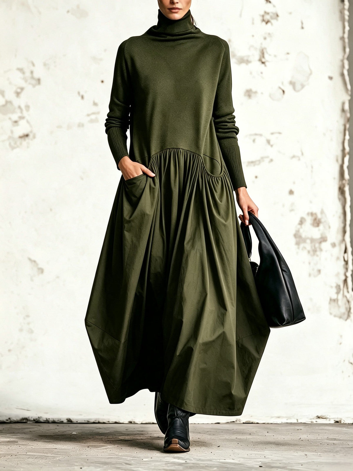 Monroe | Maxivestido de Cuello Alto