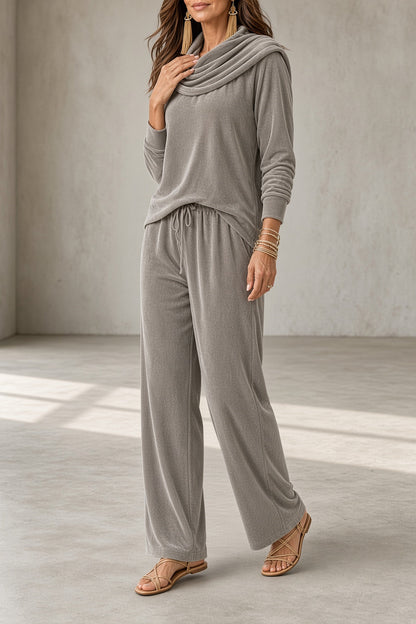 Taylor | Conjunto de pantalón de terciopelo de dos piezas