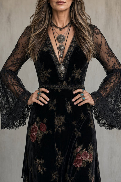 Natalina | Vestido de Terciopelo