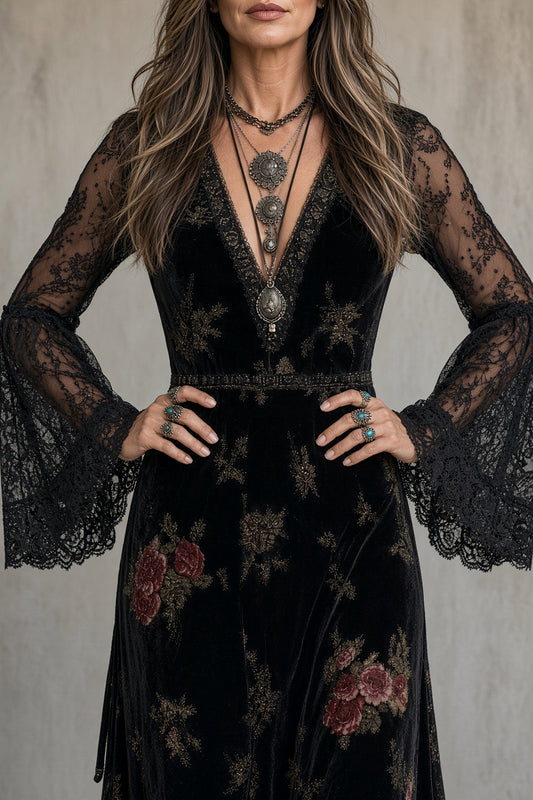 Natalina | Vestido de Terciopelo
