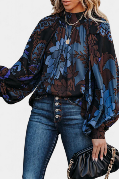 Talía | Blusa de Manga Larga con Estampado Floral