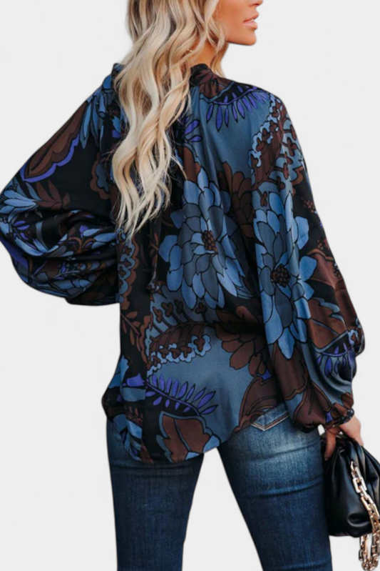 Talía | Blusa de Manga Larga con Estampado Floral