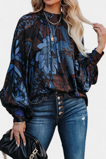 Talía | Blusa de Manga Larga con Estampado Floral