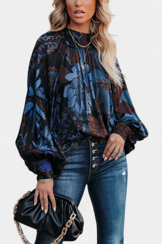 Talía | Blusa de Manga Larga con Estampado Floral